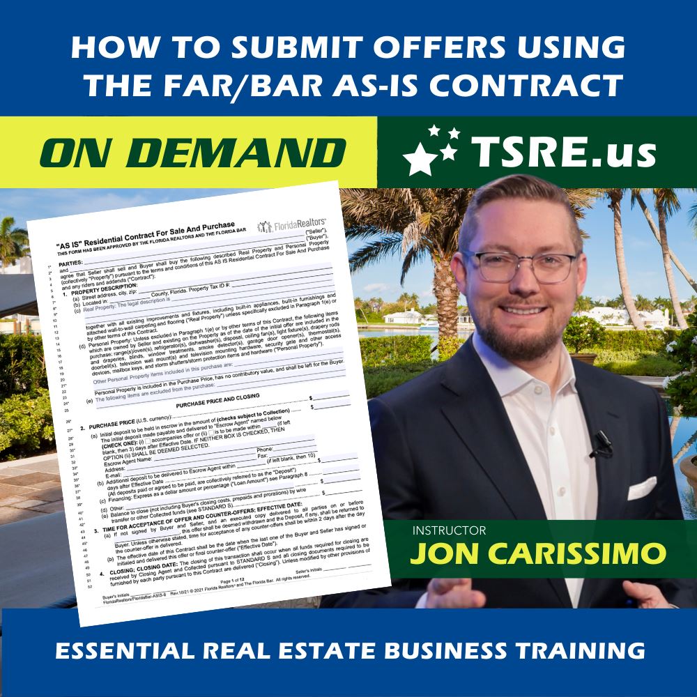 How to Submit Offers Using the FAR/BAR ASIS Contract TSRE Tampa