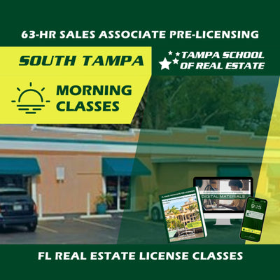 South Tampa | Nov 6 8:30am | 63-HR FL Real Estate Classes SLPRE TSRE South Tampa | Tampa School of Real Estate 